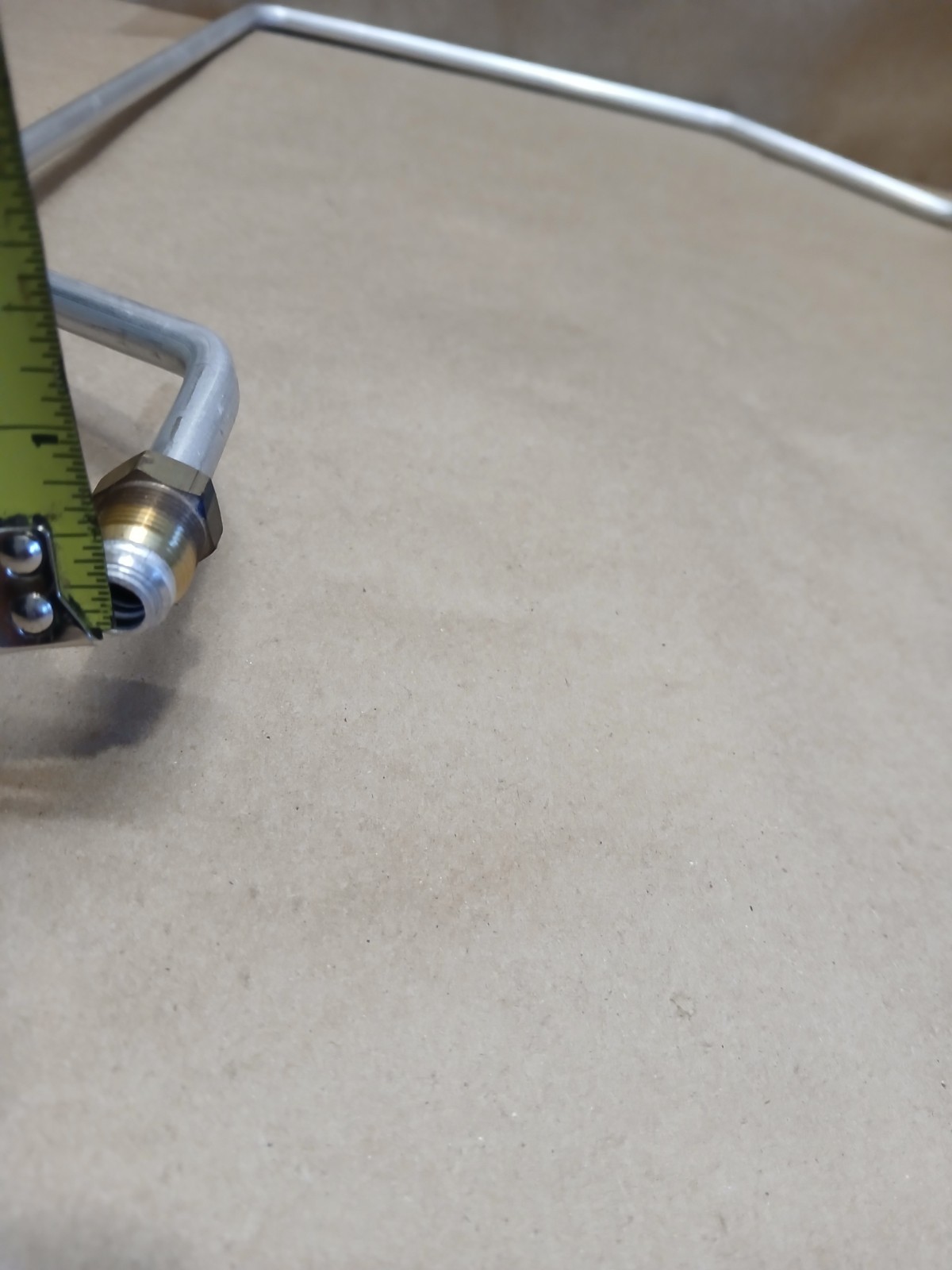 Samsung Range Gas Supply Tube OEM Genuine Silver Aluminum Appliance #5724