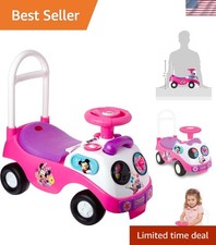Interactive Minnie Mouse Ride-on With Lights Sounds Educational Play For Tots
