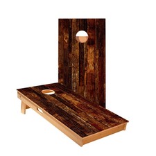 Cornhole Boards Set Skips Garage Dark Wood ACA Regulation Outdoor Game