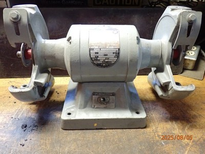 DELTA ROCKWELL 7'' BENCH GRINDER MOTOR 23-200 RUNNING NEEDS NEW LEAD WIRES AND