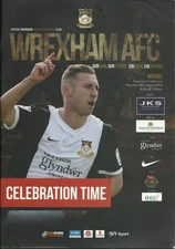 WREXHAM v WOKING VANARAMA CONFERENCE PROGRAMME 14/15 SEASON red dragons