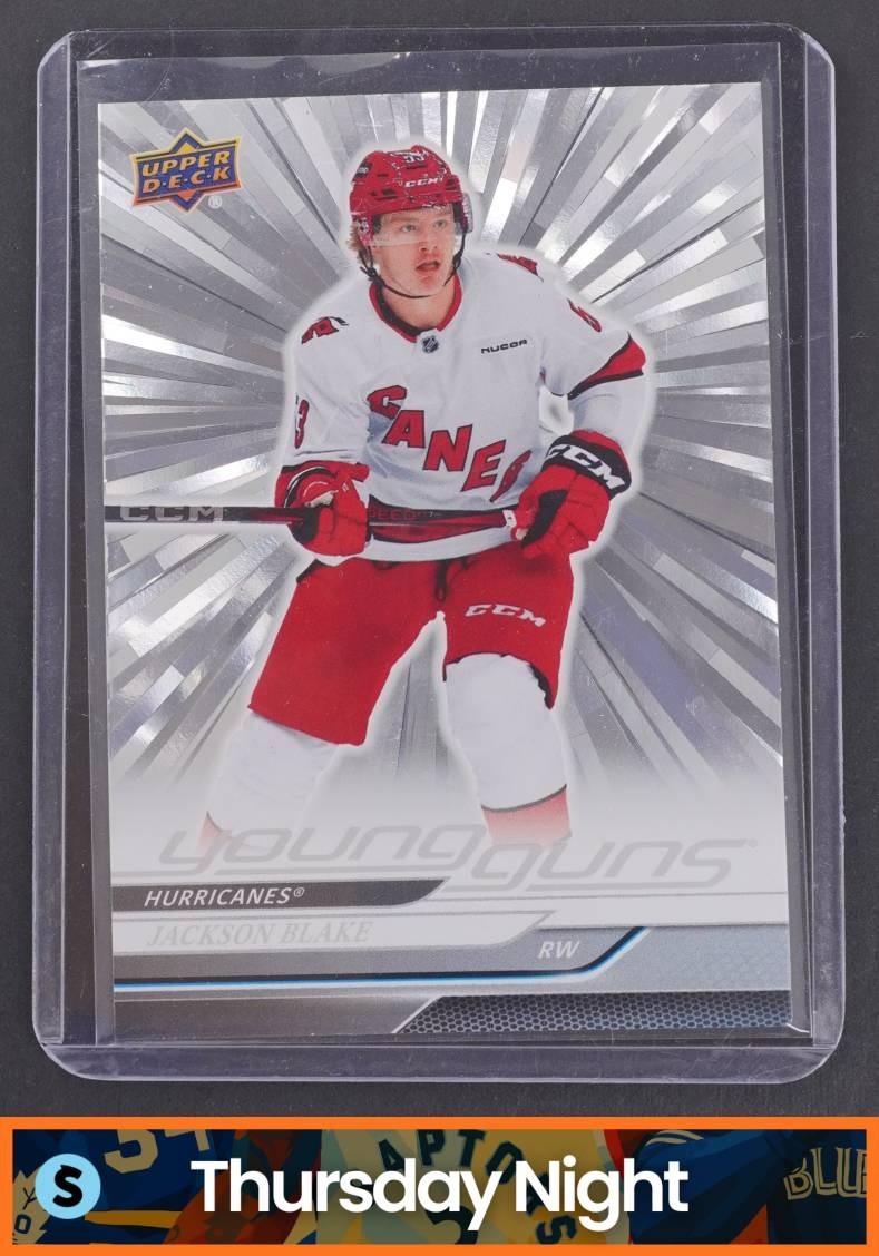 2024 UPPER DECK #470 JACKSON BLAKE OUTBURST SILVER YOUNG GUNS RC ROOKIE