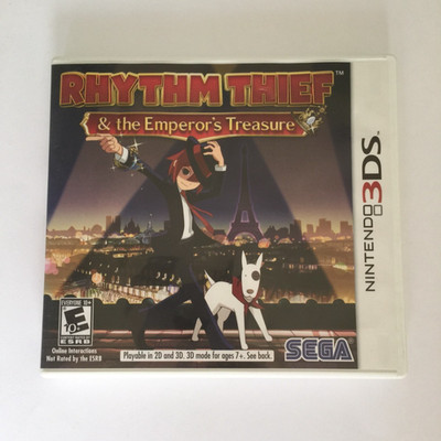 Rhythm Thief & The Emperor's Treasure (Nintendo 3DS) RARE Authentic CIB Complete