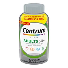 Centrum Silver Adults 50+ Multivitamins, 325 ct., Vitamin, Authentic