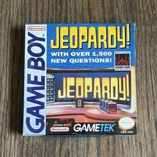 Jeopardy (Nintendo Game Boy, 1991) Complete In Box CIB All Inserts