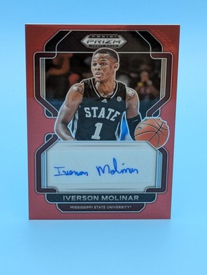 2022 Panini Prizm Autograph IVERSON MOLINAR Basketball Auto Card 157/199