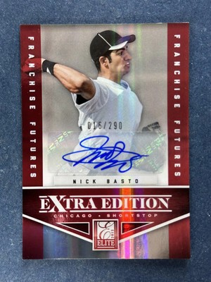 2012 Panini Elite Extra Nick Basto Autograph Chicago White Sox /290
