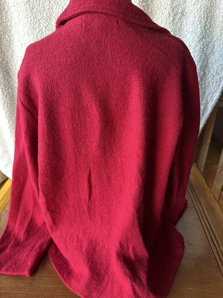 Suéter para mujer Kasper 100 % lana rojo talla XL Foto 3 de 4