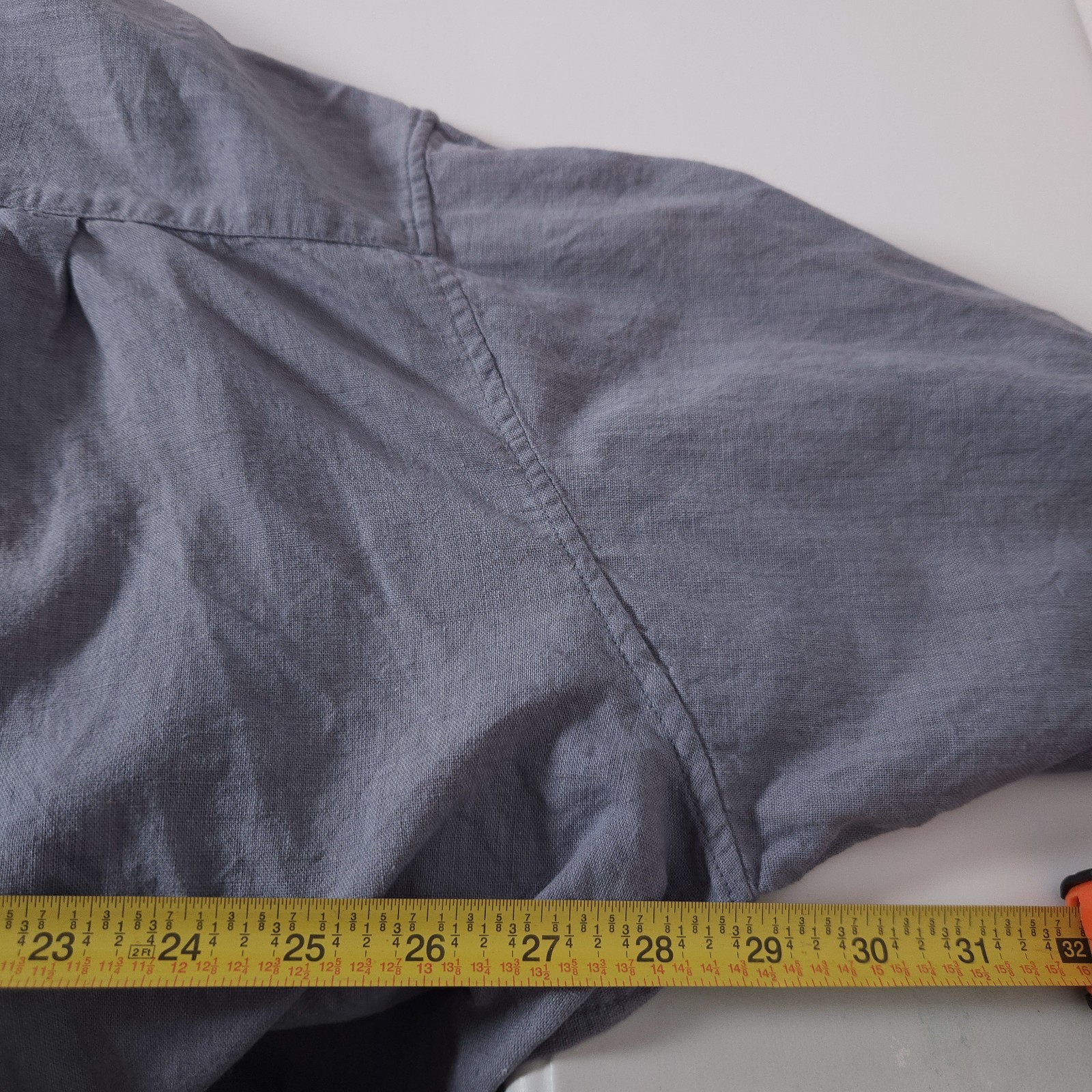 VTG Basic Options Mens Linen Blend Button Shirt 2… - image 4