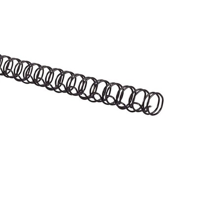 GBC Binding Spines 3/8'' Diameter 75 Sheet Capacity WireBind Black 100 Pack
