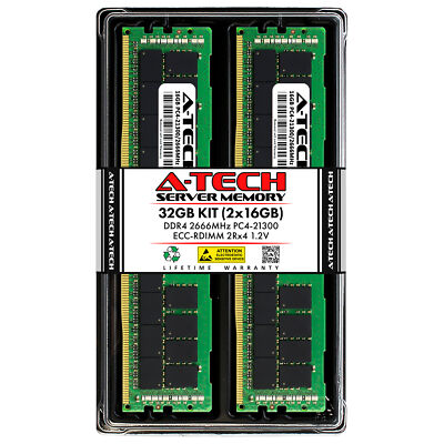 32GB 2x 16GB PC4-2666 RDIMM Intel R2208WTTYS S2600CWTS S2600WT2R Memory RAM