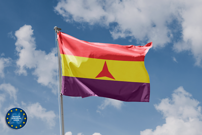 Internationale Brigade Flagge 150 X 90 Cm – Aus 100% Polyester, Doppelt Genäht, Für Drinnen & Draußen