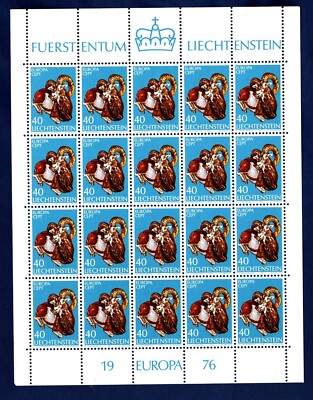 LIECHTENSTEIN 1976 C.E.P.T.   in minifoil MNH**