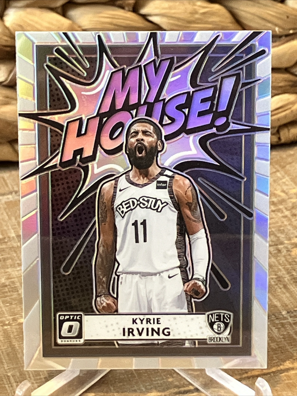 2020-21 Panini Optic KYRIE IRVING #8 My House Silver Holo Prizm Nets MAVERICKS