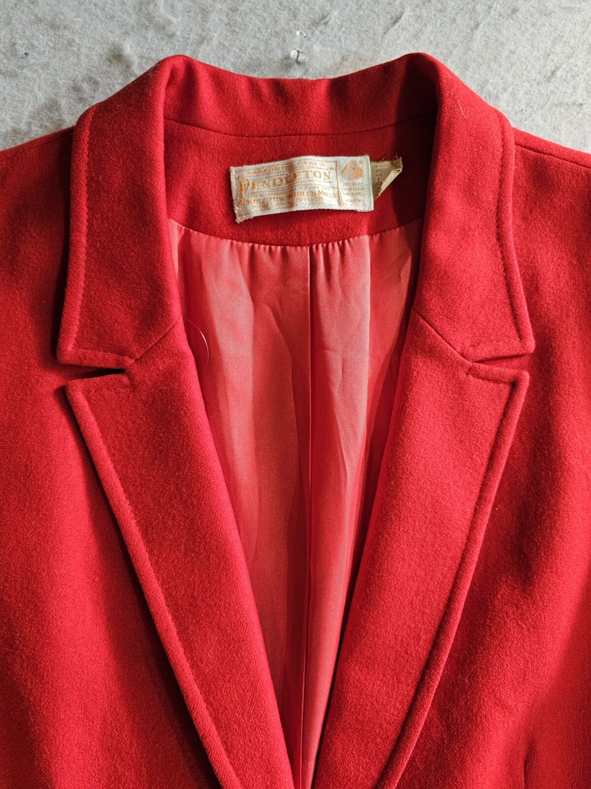Vintage Pendleton Single Breasted Red Blazer Jack… - image 3