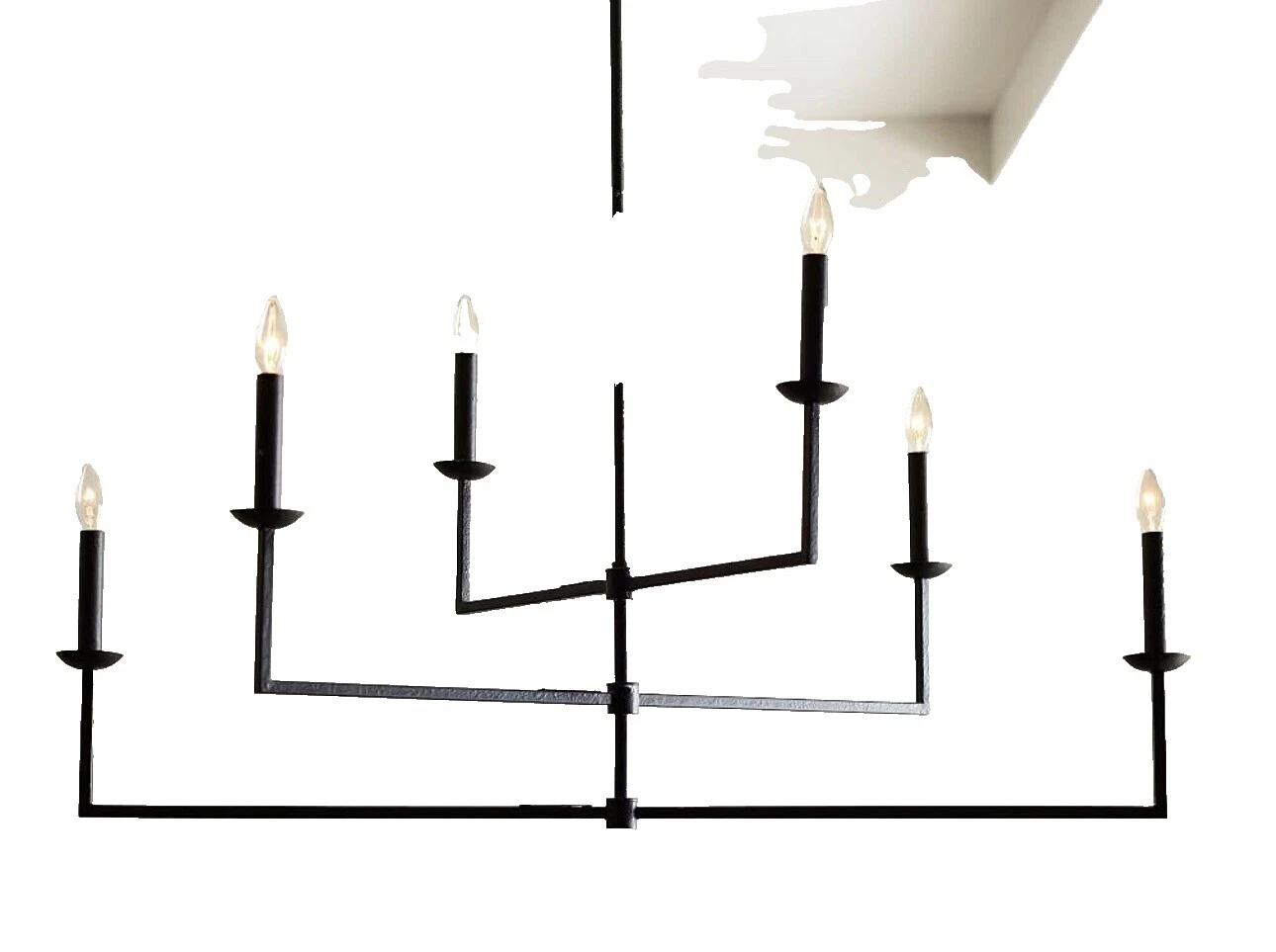 Pottery Barn Preto candelabros e Lustres