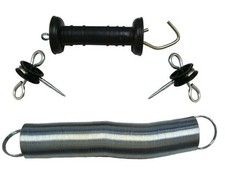 ELECTRIC FENCE SPRING GATE KIT External Coil Gate Insulator Handle 5m Fencing