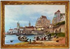 Ölbild Köln um 1840, William Leighton Leitch ÖLGEMÄLDE HANDGEMALT F:60x90cm