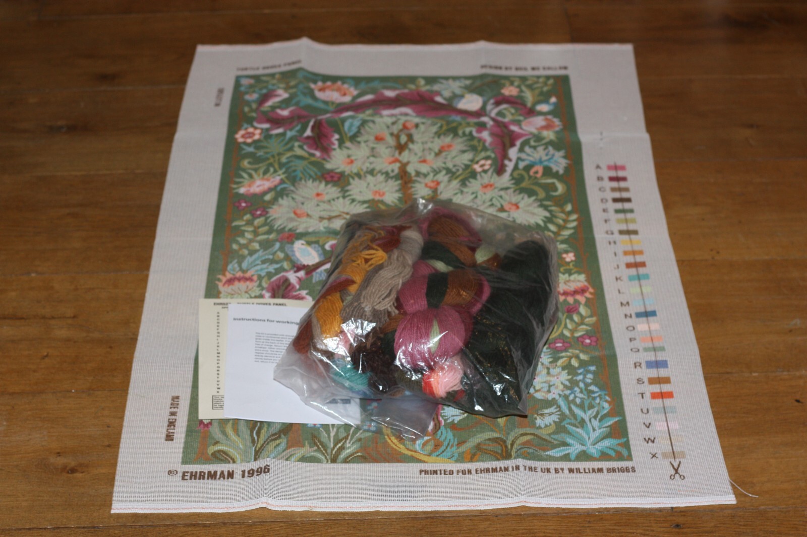 EHRMAN very rare TURTLE DOVES PANEL by NEIL McCALLUM TAPESTRY