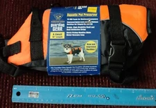 X-Small 10" Guardian Gear Aquatic Pet Life Preserver Reflective NIP 