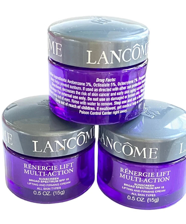 Crema de día 3 unidades Lancome Renergie Lift multi-acción SPF15 0,5 OZ cada una Foto 2 de 2