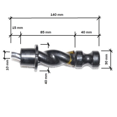 Rotor Stator für 2'' Tiefbrunnenpumpe Fördergruppe Schnecke Mantel Brunnenpumpe