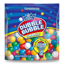 Dubble Bubble Gumball Machine Refill - More than 3 Pounds of Bulk Bubblegum Ball