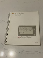 vintage 1987 Apple Macintosh Utilities User's Guide Book Manual MAC 1980s