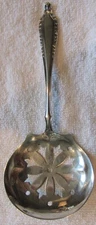Devon Weidlich Sterling Silver pierced tomato entrée server circa 1925