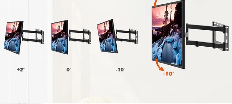 MP-L28-600 Long Arm Full Motion TV Wall Bracket with 29" Extension 32 - 70 TV - Image 4 of 4