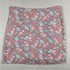 Vineyard Vines Skirt Womens 10 Cocktails Drinks Umbrellas Beach Vacation Travel