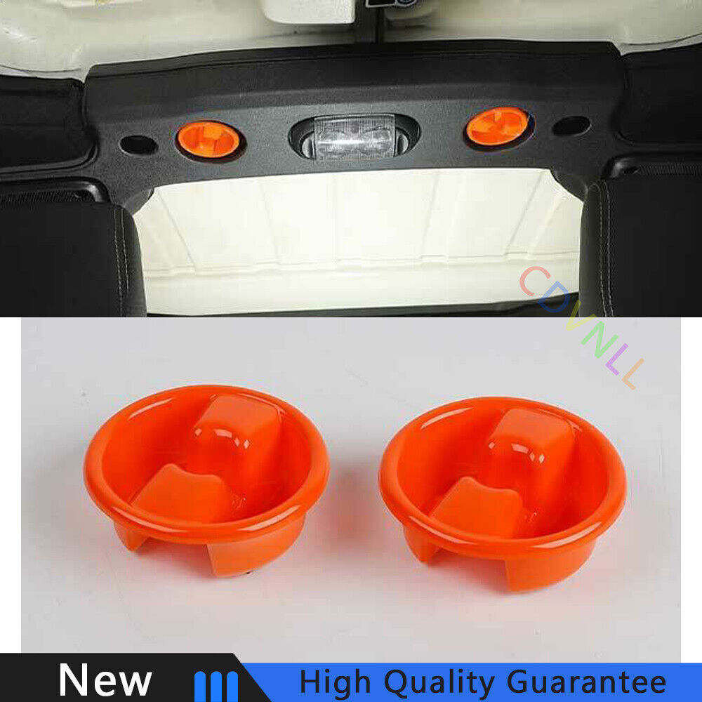 For Jeep Wrangler JK 2007-2017 Bright Orange Car Car Roof Knob Switch Cover Trim