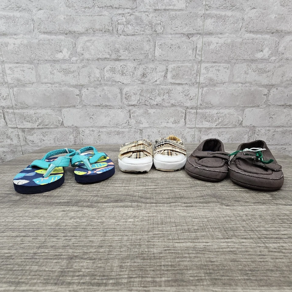 Lot of 3 infant boy shoes size 3 6-9 months - Image 2 of 4