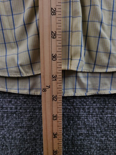 Brooks Brothers Medium Yellow Blue Plaid Non-iron Long Sleeve Button Up Shirt - Bild 11 von 15