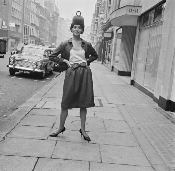 Suit and hat from the new Christian Dior collection 1964 OLD PHOTO