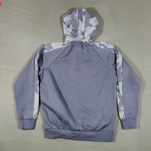 Felpa con cappuccio uomo taglia M Under Armour UA Rival pile blu mimetico blocco 1380259-044 NUOVA - Foto 10 di 11