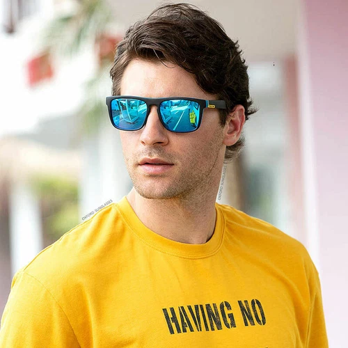 Gafas de sol polarizadas para hombres y mujeres retro cuadradas deportivas conducción ciclismo pesca - Imagen 3 de 20