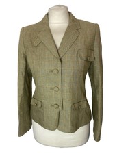 Fred Perry Rare Sample Tailored Check Women's Blazer Uk10/eu38