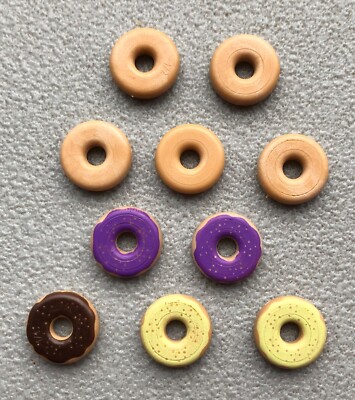 10 x PLAYMOBIL Essen Gebäck Dessert Ring KNÜSSE Schokolade Limette schlicht