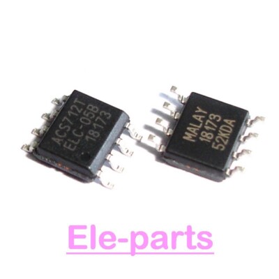 2 PCS ACS712ELCTR-05B-T SOP-8 ACS712T SMD-8 ELC-05B Linear Current Sensor Chip