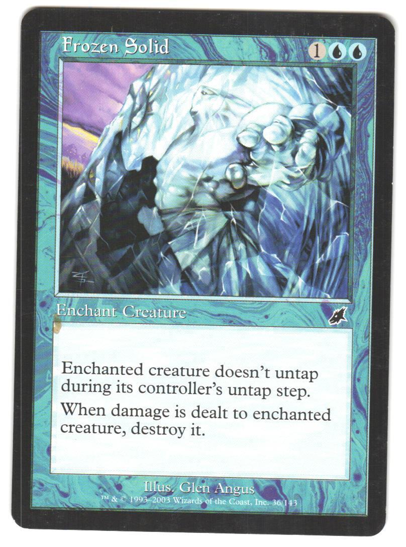 Magic_the_gathering Scourge Frozen Solid #36 2003, LP Common