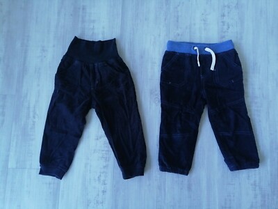 2 x Dopodopo Lidl Lupilu Größe 86 Cordhose Bequembund Dunkelblau Pool On