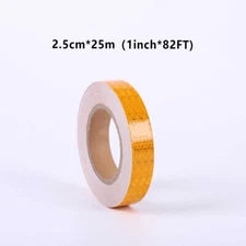 Reflective Safety Tape Self Adhesive pinstripe Sticker Strip Decal 82FT Roll 1In