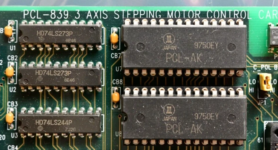 Advantech PCL-839 Rev A1 3-Axis Stepping Motor Control Card ISA 16-Bit DB37 - Image 2 of 4