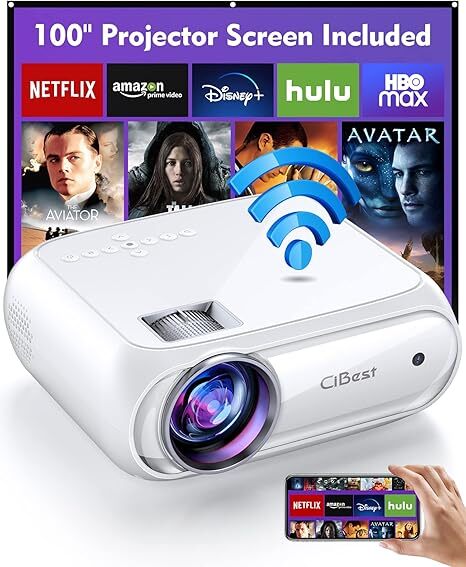 Funtuspic Mini Projector FUNTUSPIC-Ci 1080P 8500L - WHITE-image