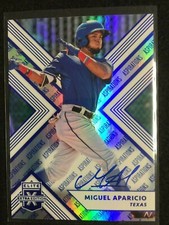 2018 Elite Extra Edition Aspirations Miguel Aparicio 8/50 #94 Auto Texas