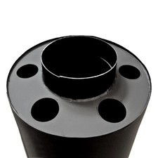Rauchgaskühler 180mm 7,5kW SMALL Senotherm-Schwarz DN180 Kaminrohr Ofen Rohr