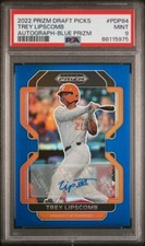 TREY LIPSCOMB 2022 Panini Prizm Draft Auto BLUE /99 Tennessee PSA 9 Mint *gb