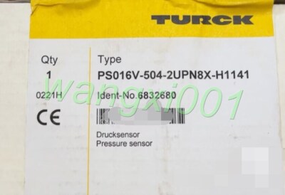 New TURCK  PS016V-504-2UPN8X-H1141 Pressure sensor DHL Quick Configuration