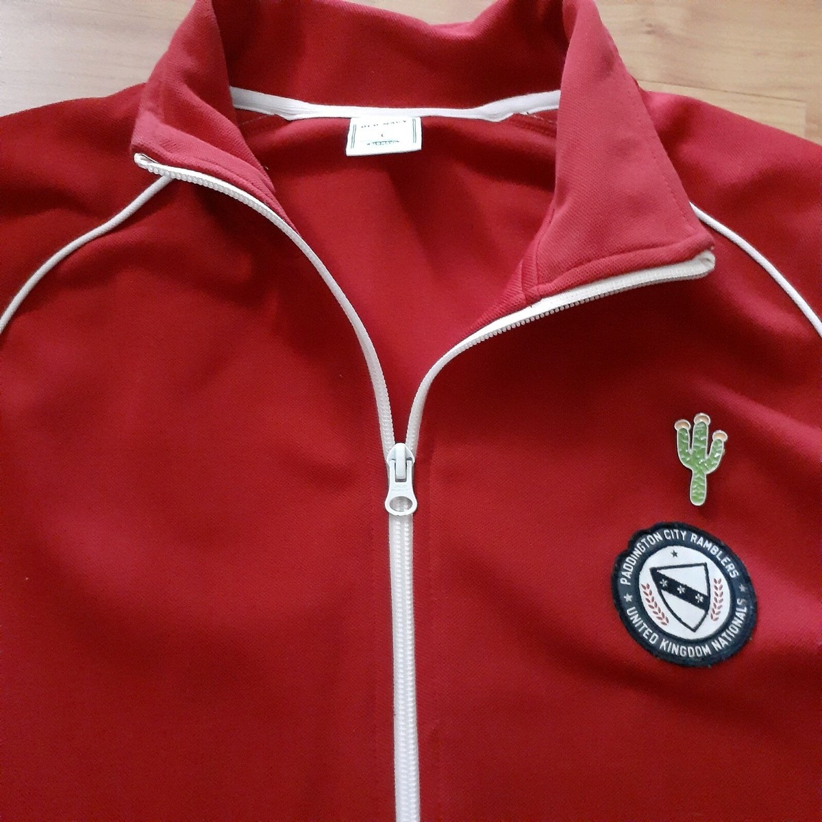 OLD NAVY Active Men's Zip Up Athletic Red Track Jacket Size